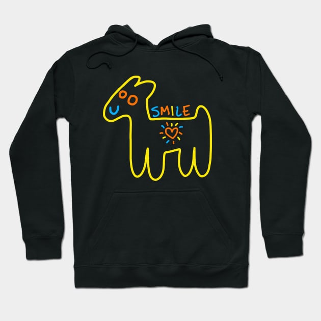 SMILE (HAPPY ANIMAL) Hoodie by Angel Rivas